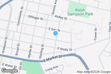 Map image of the property - 325 Hill St