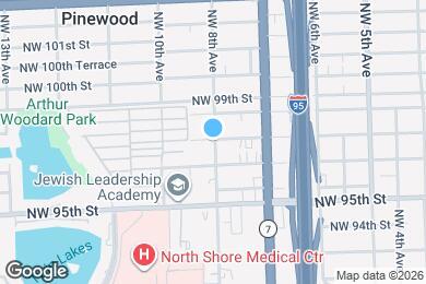 Map image of the property - 9700 NW 8th Ave