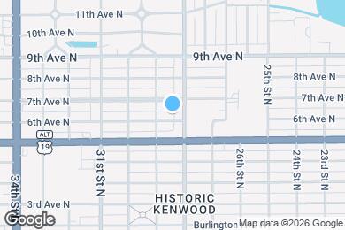 Map image of the property - 2821 6th Ave N