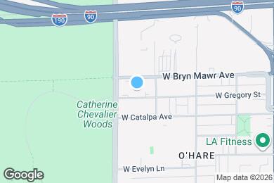 Map image of the property - 8727 W Bryn Mawr Ave