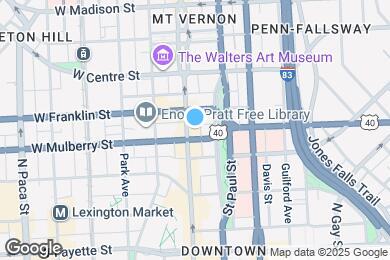 Map image of the property - 407 N Charles St