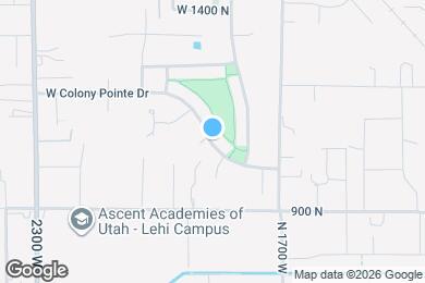 Map image of the property - 1868 W Pointe Mdw Dr