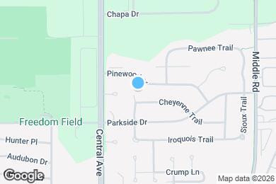 Map image of the property - 3731 Cheyenne Ct