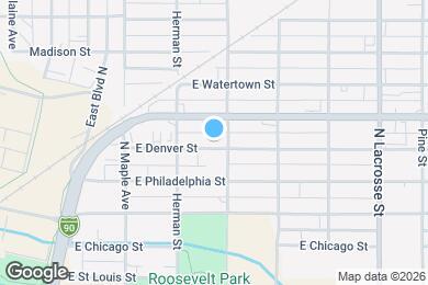 Map image of the property - 216 E Denver St