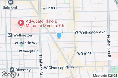 Map image of the property - 652 W Oakdale Ave
