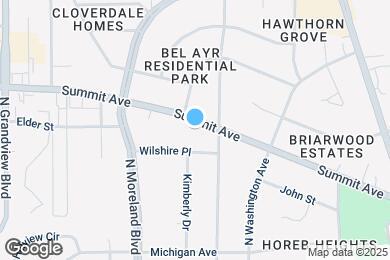 Map image of the property - 1121 Summit Ave