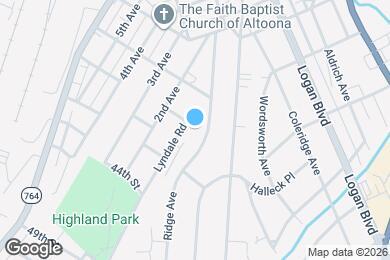Map image of the property - 206 Ridge Ave