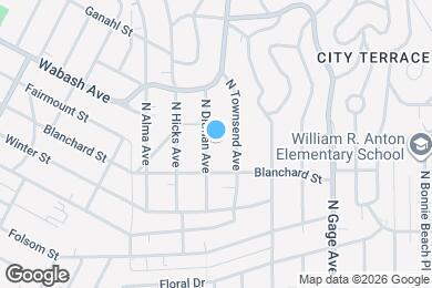 Map image of the property - 936 N Ditman Ave