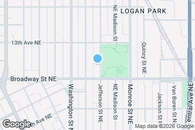 Map image of the property - 1126 Jefferson St NE