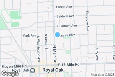 Map image of the property - ICON on Main - Royal Oak, MI