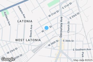 Map image of the property - 121 W 33rd St