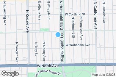 Map image of the property - 1744 N Humboldt Blvd