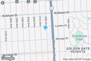 Map image of the property - 1629 20th Ave