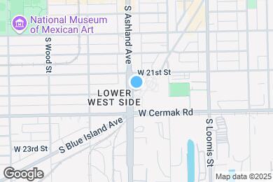 Map image of the property - 2123 S Ashland Ave