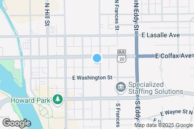 Map image of the property - 123 N Notre Dame Ave