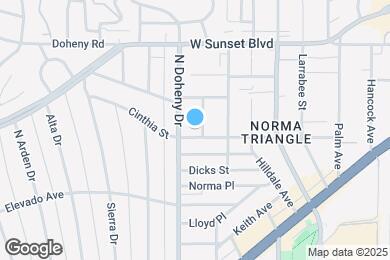 Map image of the property - 906 N Doheny Dr