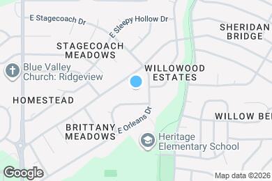 Map image of the property - 1637 E Sheridan Bridge Ln