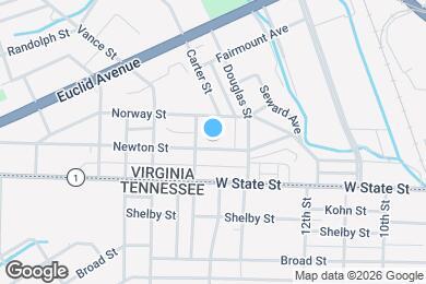 Map image of the property - 1405 Newton St