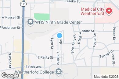 Map image of the property - 1117 S Rusk St