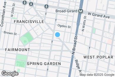 Map image of the property - 1518 Ridge Ave