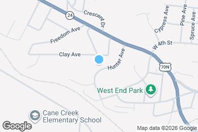 Map image of the property - 135 Hunter Ave