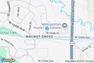 Map image of the property - 9321 W 104th Pl