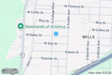 Map image of the property - 926 Baker St