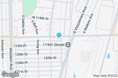 Map image of the property - 2109-2123 W 119th St