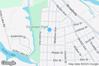 Map image of the property - 1317 Washington Ave