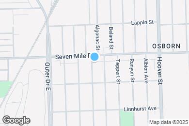 Map image of the property - 18988 Algonac St