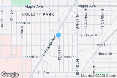 Map image of the property - 1822 N 12th St
