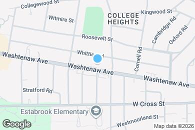 Map image of the property - 1616 Washtenaw Ave