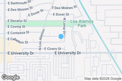 Map image of the property - 3140 E Caballero St