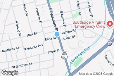 Map image of the property - 634 S Sycamore St