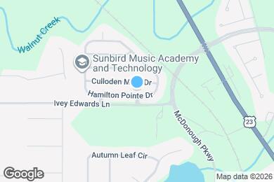 Map image of the property - 100 Hamilton Pointe Dr