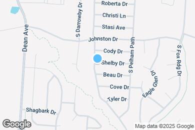 Map image of the property - 1709 Shelby Dr