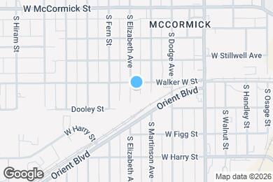 Map image of the property - 1308 S Elizabeth St