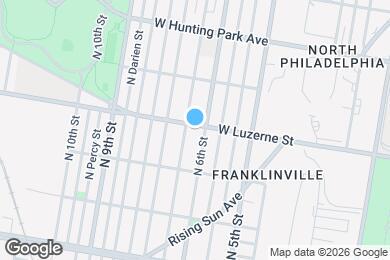 Map image of the property - 614 W Luzerne St