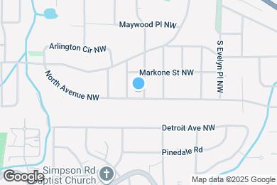 Map image of the property - Room in House on North Avenue NW