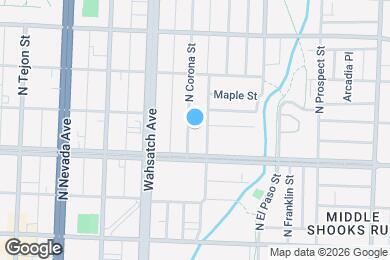 Map image of the property - 619 N Corona St