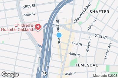 Map image of the property - 4893 Shattuck Ave