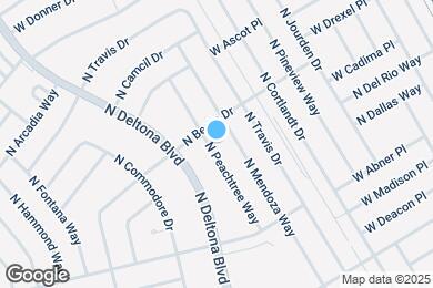 Map image of the property - 9261 N Peachtree Way