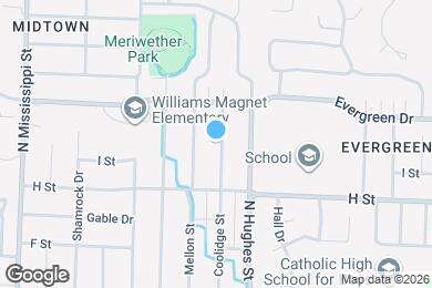 Map image of the property - 1014 N Coolidge St