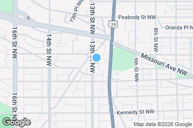 Map image of the property - 5737 13th St NW