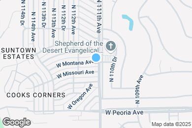 Map image of the property - 11101 W Montana Ave