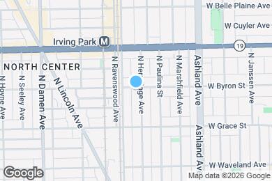 Map image of the property - 3858 N Hermitage Ave