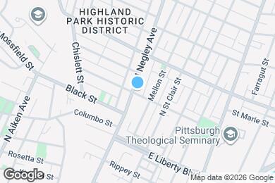 Map image of the property - 700 N Negley Ave
