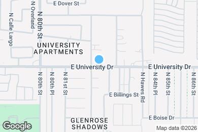 Map image of the property - 8232 E University Dr