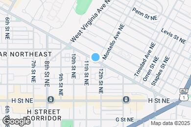 Map image of the property - 1122 K St NE