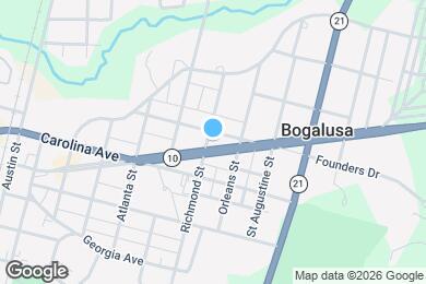 Map image of the property - 705 Louisiana Ave